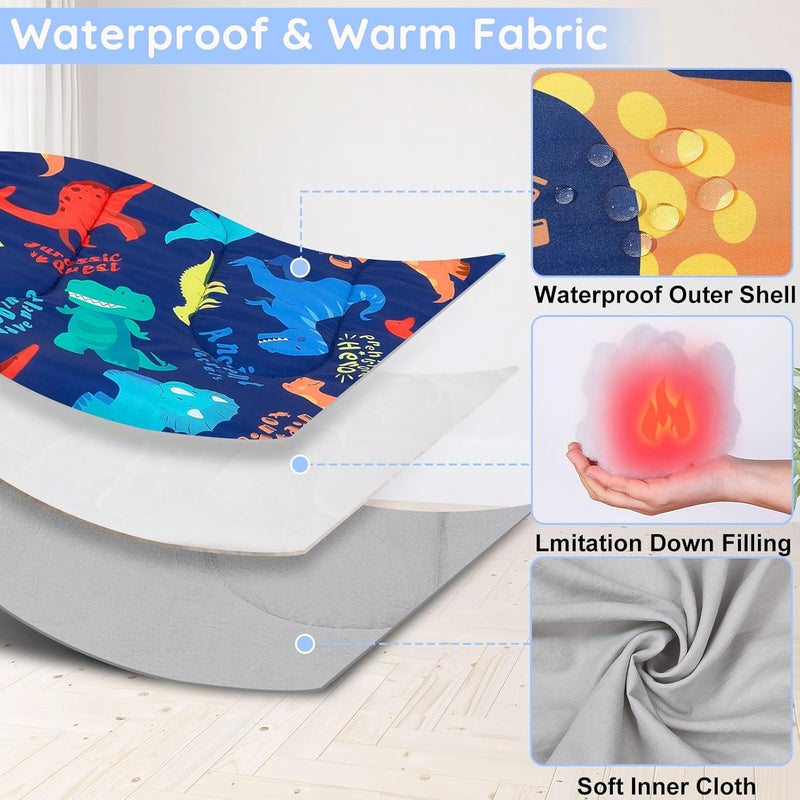 FIOBEE Kids Sleeping Bag for Girls Boys 3 Season Warm & Cool Weather Youth Camping Sleeping Bags with Backpacking Bag Waterproof for Traveling Hiking Indoor Outdoor Camping Essentials - Image 5